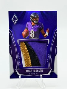2025 Panini Phoenix Football Lamar Jackson **4 Color** Pandora Patch /199 Ravens - Bild 1 von 2