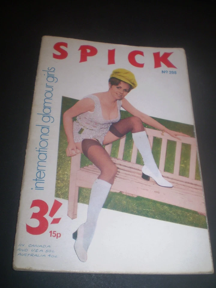 SPICK 1971 vintage no 208 Glamour Magazine.cover carol leslie barbara horn - Image 1 of 1