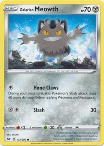 Galarian Meowth - 127/202 - Common - Sword & Shield Base Set #127/202 Pokemon TC - Picture 1 of 1