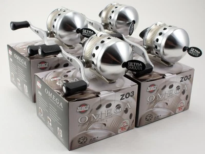 (LOT OF 4) ZEBCO OMEGA Z03 2.9:1 GEAR RATIO 6+1 BB SPINCASTING REEL 21-32912 - Image 1 of 4