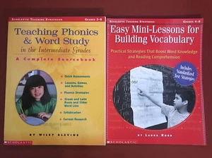 2 Book Bundle: Teaching Books: Mini-Lessons Building Vocabulary & Phonics Study - Picture 1 of 12