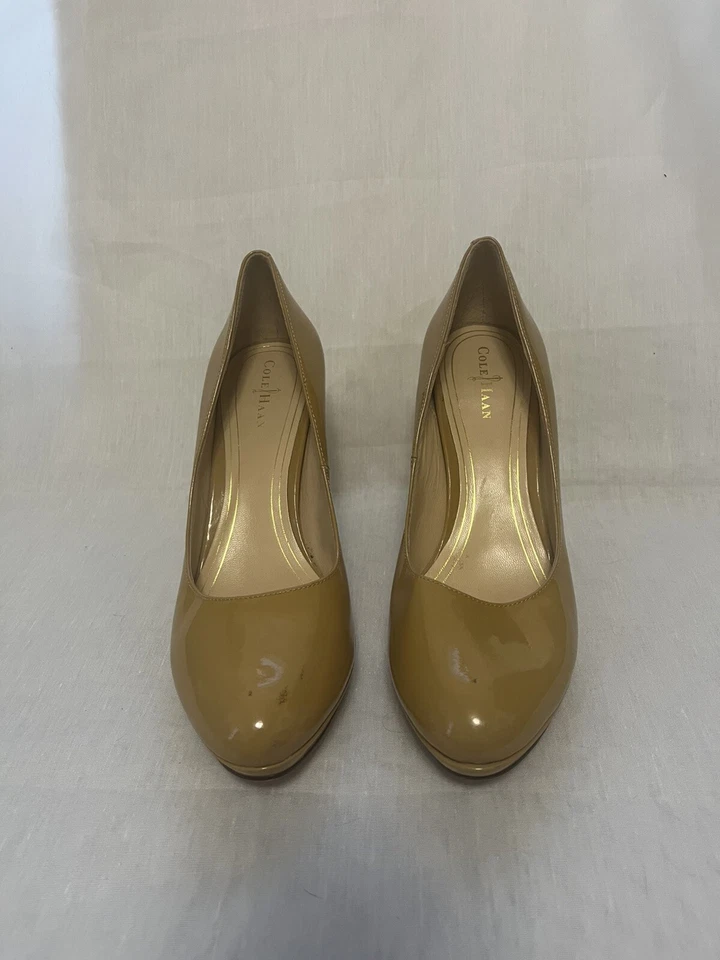 Zapatos de tacón de plataforma NIKEAIR de charol nude/beige COLE HAAN 8B Foto 1 de 4