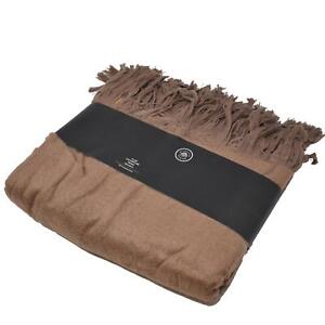 Decke -Coziness- Baumwolle 130x160cm braun Kuscheldecke Überwurf