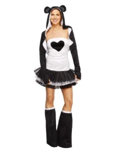 Panda Tutu Costume Fancy Dress Medium 12-14 Women Zoo Animal Sexy Festival Party - Picture 1 of 6