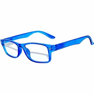 Narrow Retro Fashion Style Rectangular BlueFrame Clear Lens Eyeglasses 1 Pair - Picture 1 of 1