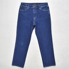 Lucky Brand Jeans Womens 12 Dark Blue High Rise Authentic Straight Denim 31x29
