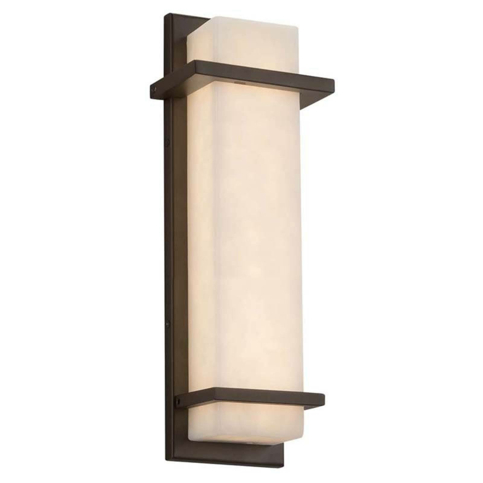 Justice Design Group CLD-7612W Monolith 14" Tall LED Outdoor Wall - Bronze  784689050531 | eBay