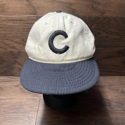 Gorra de aguja americana vintage de los 90 Chicago Cubs logotipo liso talla 7 3/8 Annco EE. UU. Foto 1 de 4