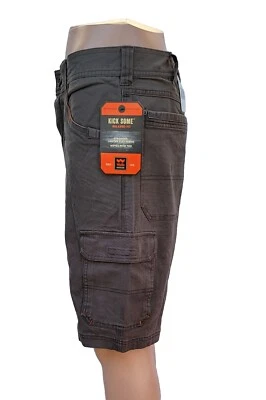 Pantalones cortos de trabajo Walls Cargo. 6 bolsillos, entrepierna de 11 pulgadas.  36 marrón chocolate Foto 1 de 4