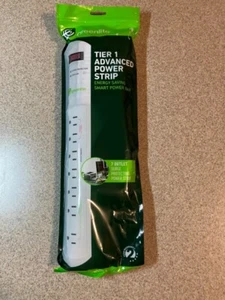 Greenlite Energy Saving Smart Power Bar 7 Outlet Surge Protector NEW packaged - Picture 1 of 6