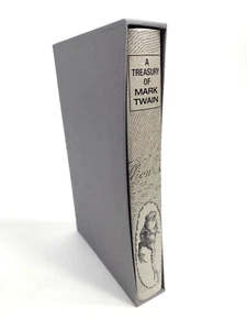 1999 A TREASURY OF MARK TWAIN - HC book with slip case THE FOLIO SOCIETY humor - Picture 1 of 7