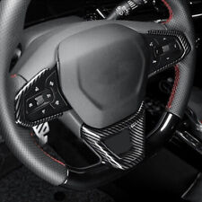 for Chevrolet Trax Trailblazer Carbon Fiber ABS Steering wheel Frame Cover Trim