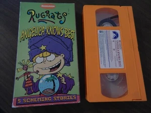 ANGELICA KNOWS BEST RUGRATS VHS ORANGE VHS STORIES NICKELODEON CARTOON KIDS 1998 - Picture 1 of 2