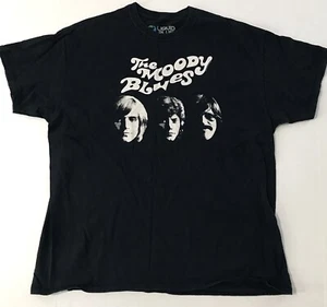 THE MOODY BLUES SILHOUETTE GRAPHIC BLACK TEE SHIRT SIZE XL - Picture 1 of 5