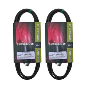 (2 Pack) 6ft Rapco Horizon N1M1-6 Microphone Cable with Neutrik XLR Connectors - Picture 1 of 3