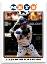 2008 Topps Lastings Milledge New York Mets #186