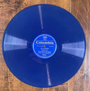 Die Fledermaus Part 1 & 2 Overture Bruno Walter 78 RPM ROYAL BLUE Columbia 9080M - Picture 1 of 4