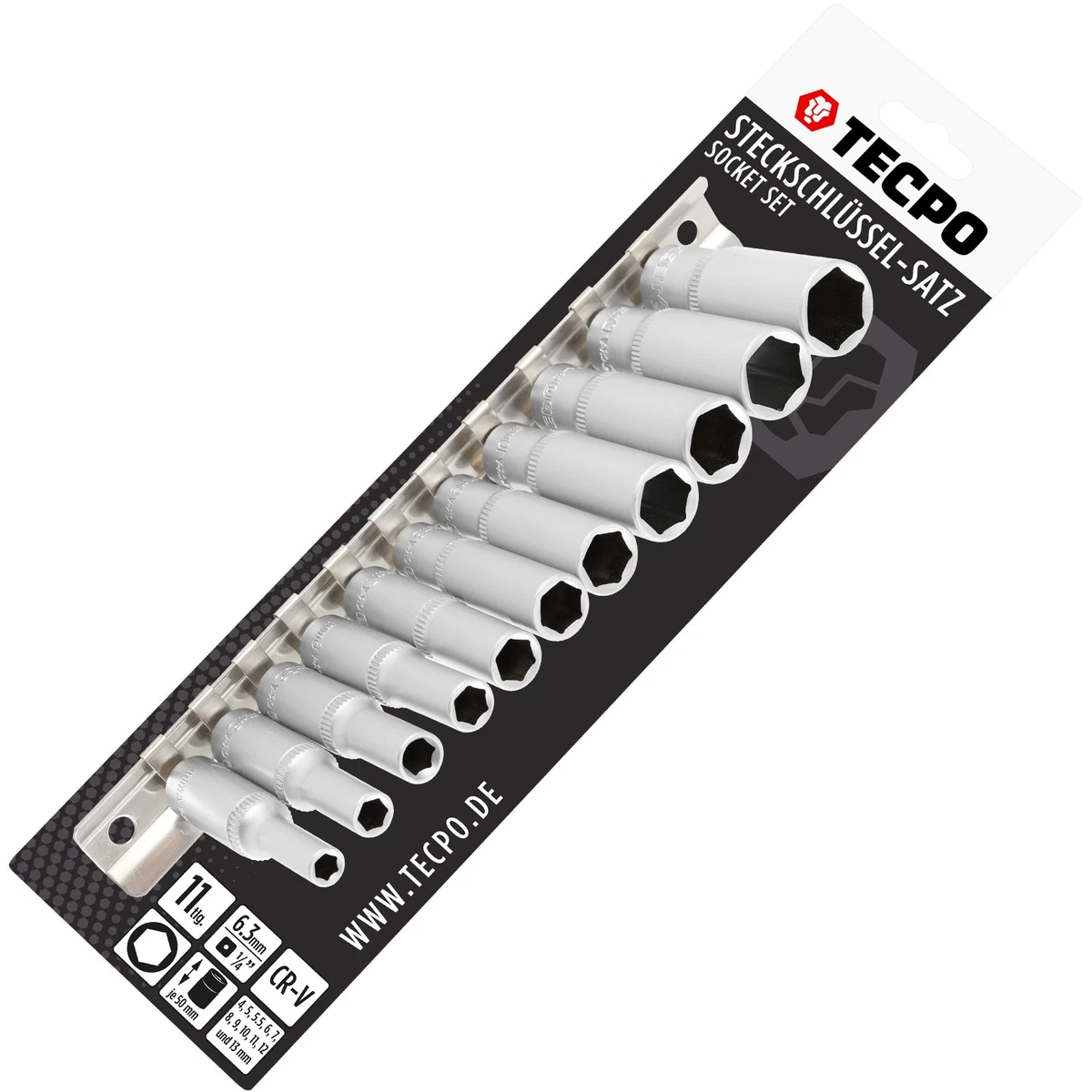 TONE 1/2"-Antrieb Sicherheits-Torx-Steckschlüssel-Set – 7-teilig Mit Halter | T4 Bis T70