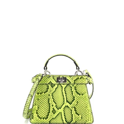 Bolso Fendi Peekaboo ISeeU Python Petite Foto 1 de 4