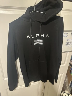 Мужчины X-Large XL черный свитер с капюшоном длинным рукавом Бесплатная доставка США - Изображение 1 из 4