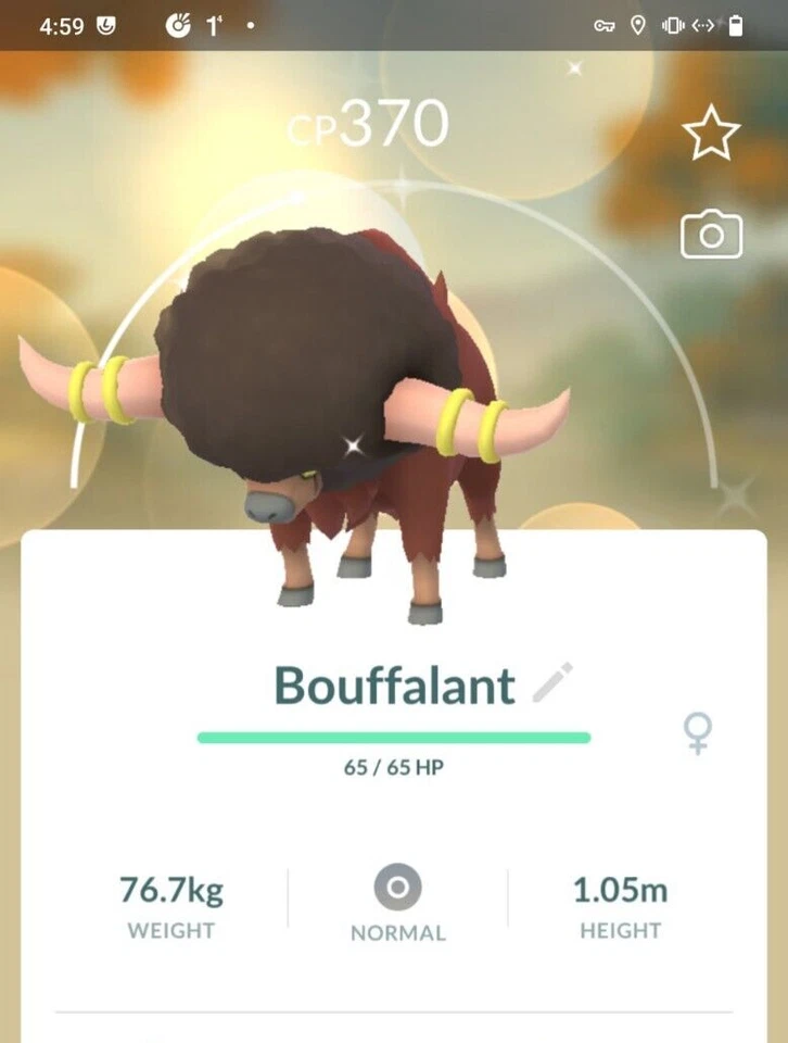 Shiny Bouffalant - MlNl P T C - Ir Leer Descripción | Pokémon Foto 1 de 1