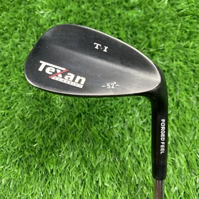 Texan Classics T-I Gunmetal Gap Wedge 52° Wedge Flex Steel Shaft RH 4748 - Image 1 of 4