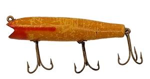 Vintage Creek Chub Darter Fishing Lure Wood Red White No Eye - Picture 1 of 4