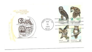 1760-63 American Owls, Farnam, HF, block of 4 FDC - Picture 1 of 1