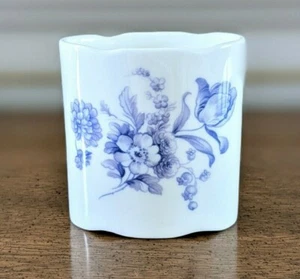 Vintage Coalport China Divinity Blue Cigarette or Toothpick Holder, Blue & White - Picture 1 of 6