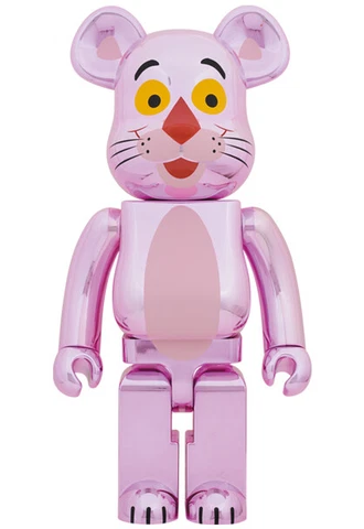 BE@RBRICK PINK PANTHER CHROME Ver.1000% Bearbrick Medicom Toy Japan JP New Cover