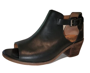 Madewell Pierce offene Zehenpartie Cutout schwarz Leder Schnalle Stiefeletten Booties 6,5 niedrig - Bild 1 von 22