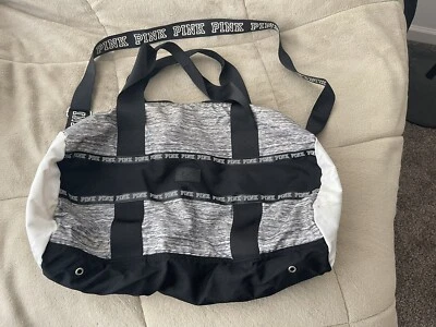PINK Duffel Duffle Gym Bag Women’s (like Victoria’s Secret). 19” By 12” - Image 1 of 3