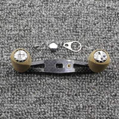 RUN_SPORTS Carbon Fiber Power Baitcasting Reel Handle for Abu Garcia Daiwa Baitcaster Reel