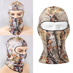 Balaclava Ski Mask Windproof Tactical Hunting Face Mask Camo Real Tree UV Hood - Picture 1 of 4