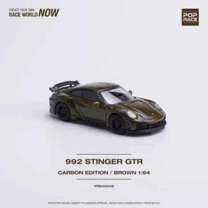 Pop Race 1:64 Porsche 992 Stinger GTR Carbon Edition Carbon Brown - Bild 1 von 5