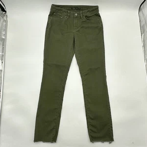 PrAna Kayla Women's Size 4/27 Mid Rise Tapered Leg Stretch Raw Ankle Hem Jeans - Picture 1 of 13