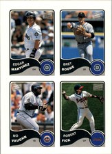 2003 Bazooka 4 on 1 Sticker #12 Edgar/Boone/Mo/Fick - NM-MT