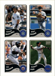 2003 Bazooka 4 on 1 Sticker #12 Edgar/Boone/Mo/Fick - NM-MT