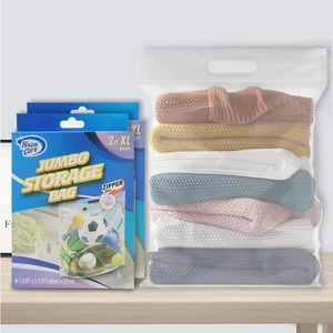 2 Count XL Clear Jumbo Storage Bags Zipper Reusable Space Saver Bags BPA-Free - Picture 1 of 7