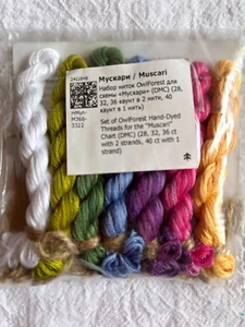 Owl Forest Embroidery Floss for Muscari chart - Picture 1 of 1
