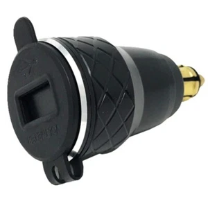 ADAPTADOR DIN INTERPHONE Motocicleta - 2 (doble) USB Max 4.2A Voltímetro de Aluminio - Imagen 1 de 1