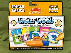Melissa & Doug On The Go Water Wow! Splash Cards w/Refillable Water Pen - Foto 1 di 2