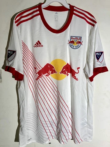 Adidas Authentic MLS Jersey New York Red Bulls Team White sz M Cover