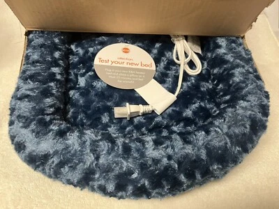 K & H Pet Products Thermo-Kitty моды всплеск 18,0 «L x 18,0» W x 3,0» Th, синий новый - Изображение 1 из 4