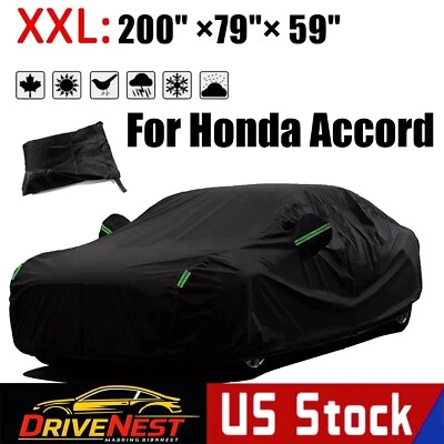 For Honda Accord Full Car Cover Outdoor Waterproof Sun UV All Weather Protection - Image 1 of 4