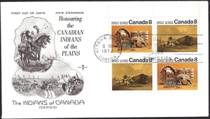 Canada # 563a ULbk "PLAINS INDIANS" Brand New 1972 Rosecraft Issue - Picture 1 of 2