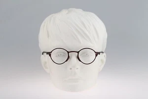 Joy Collection Sal 1 F3, Vintage 90s red round eyeglasses frames NOS - Picture 1 of 10