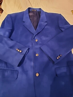 Спортивное пальто Norman Wells размер 42L королевский синий блейзер из полиэстера  - Изображение 1 из 4