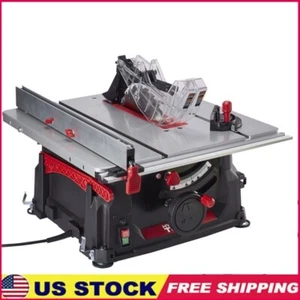 Portable 10-inch 15Amp Table Saw 4800 RPM Cutting Speed for Woodworking TS1001 - Bild 1 von 9