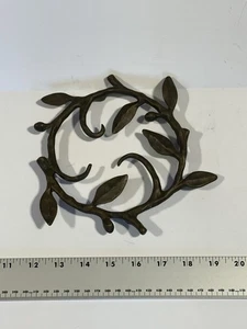 Michael Aram Olivenzweig Bronze Untersetzer signiert Metallguss Tischdeko 7,5" - Bild 1 von 4